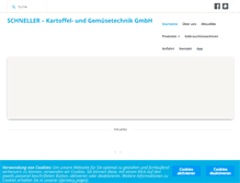 Tablet Screenshot of kartoffelmaschinen.de